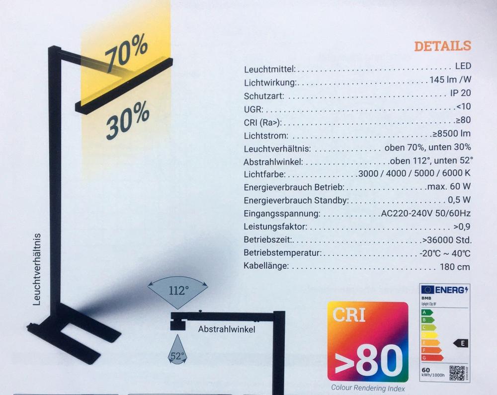 Smarte Stehleuchte UPLIGHT  BMB