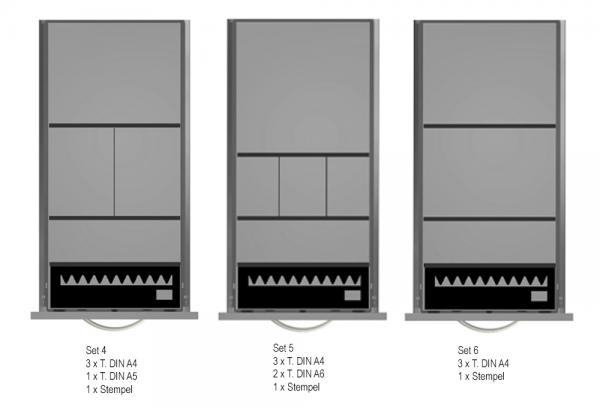 Schubladen-Sets für Container 800 mm tief